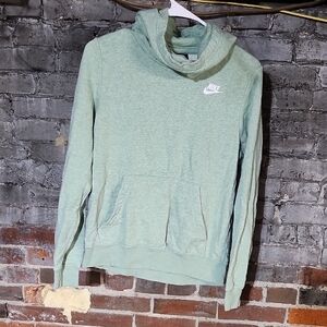 Nike Women's Light Green Cowl Neck Sweater